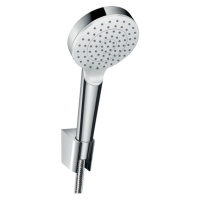 Hansgrohe Crometta, sprchový set 1jet EcoSmart 9 l/min s hadicou 1250 mm, biela/chrómová, HAN-26