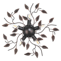 Stropné svietidlo Cernecchio, 5-plameňové, bronz