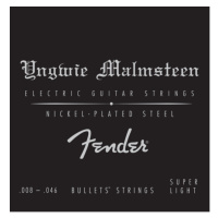 Fender Yngwie Malmsteen poniklovaná oceľ - .008 - .046