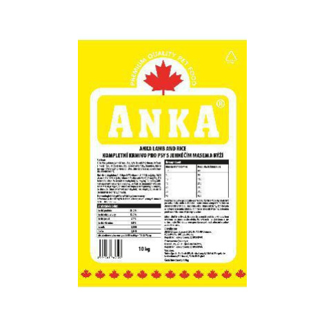 Anka Lamb& Rice 10kg