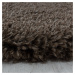 Kusový koberec Fluffy Shaggy 3500 brown kruh - 120x120 (průměr) kruh cm Ayyildiz koberce