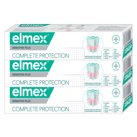 ELMEX Complete Care Sensitive zubná pasta 3 x 75 ml