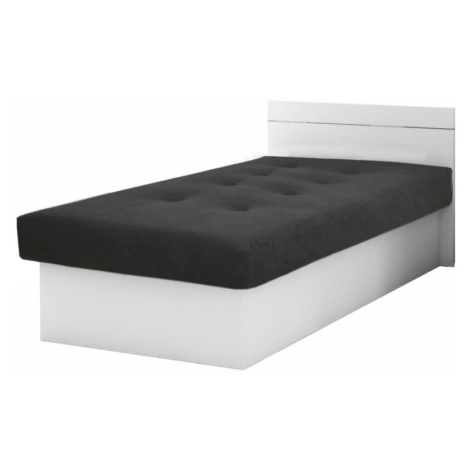 KF Jednolôžková posteľ s úložnými priestorom Emily Plus 80x190 - biela