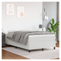 vidaXL Rám na boxspring posteľ, biely 120x200 cm, umelá koža