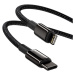 Baseus Tungsten Gold Kábel USB-C / Lightning 2m, Čierny