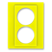 Kryt zásuvky 2-násobnej výmenný diel žltá Levit (ABB)