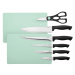ERNESTO® Súprava nožov, 8-dielna (súprava nožov s nožnicami)