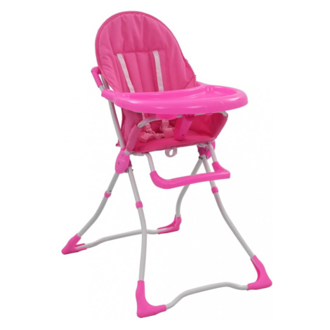 Detská jedálenská stolička Dekorhome Ružová,Detská jedálenská stolička Dekorhome Ružová vidaXL