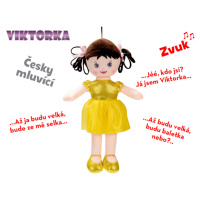 Bábika Viktorka handrová 32cm česky hovoriaca na batérie