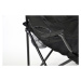 Divero 33436 Kempingová sada - 2x skladacia stolička s držiakom - čierna
