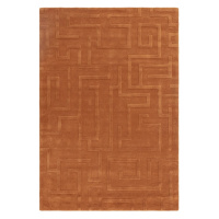 Vlnený koberec v tehlovej farbe 200x290 cm Maze – Asiatic Carpets