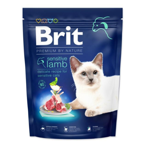 Krmivo Brit Premium by Nature Cat sensitive Lamb 300g