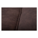 Hnedá pohovka z imitácie kože 224 cm Copenhagen – Scandic