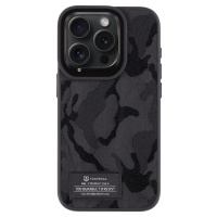 Tactical Camo Troop Kryt pre Apple iPhone 15 Pro, Čierne