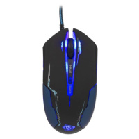 Myš drôtová USB, E-blue Auroza, čierna, optická, 3500DPI