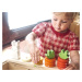 Drevená rastúca mrkva Counting Carrots Tender Leaf Toys s očíslovanými krúžkami a zajačikom od 1