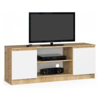 Stolík pod TV RTV 140 2D 1P dub artisan / biely