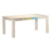 Jedálenský stôl biely 180 × 90 × 76 cm masívne mangovníkové drevo 323558