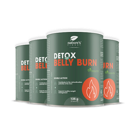 100% Belly Burn + DETOX | Balenie 4 kusy | Organické | Najlepší nápoj na chudnutie | vegánsky pr