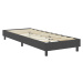 vidaXL Posteľ boxspring tmavošedá látková 100x200 cm