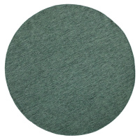 Kusový koberec Twin-Wendeteppiche 103095 green cream kruh – na ven i na doma - 140x140 (průměr) 