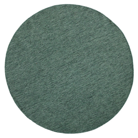 Kusový koberec Twin-Wendeteppiche 103095 green cream kruh – na ven i na doma - 140x140 (průměr) 