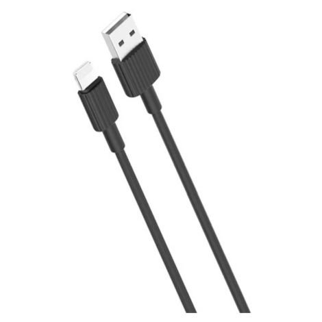 Kábel Cable USB to Lightning XO NB156, 2.1A 1m, black (6920680871896)
