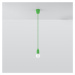 Zelené závesné svietidlo 9x9 cm Rene - Nice Lamps