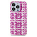 DKNY PC/TPU Repeat Pattern Zadný Kryt pre iPhone 15 Pro Pink