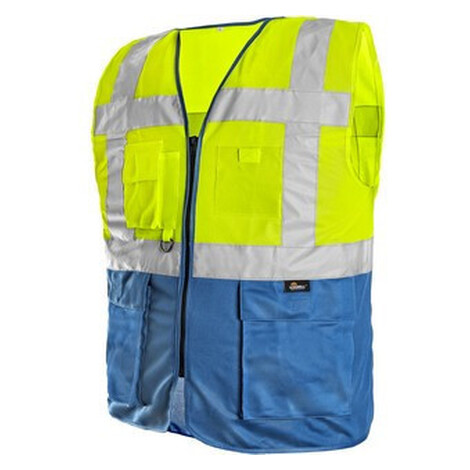 Vesta BOLTON, výstražná, žlto-modrá, veľ. 3XL