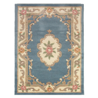 Modrý koberec z vlny Flair Rugs Aubusson, 150 x 240 cm