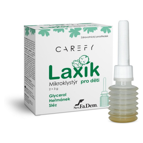 CAREFY Laxík mikroklystír pre deti 2 x 3 g