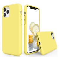 Apple iPhone 12 / 12 Pro, silikónové puzdro, Wooze Liquid Silica Gel, žltá