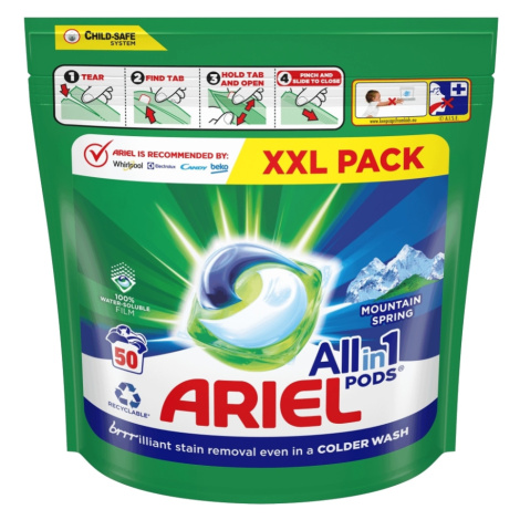 ARIEL Mountain Spring All-in-1 PODS® Kapsuly na pranie 50 PD