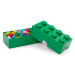 Tmavozelený desiatový box LEGO®