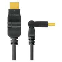 PremiumCord kábel HDMI A - HDMI A M/M otočné pozlátené konektory 15m