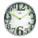 Nástenné hodiny MPM, 2524.7000 - strieborná/biela, 30cm