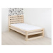 Benlemi Jednolôžková posteľ DELUXE Zvoľte farbu: Tmavo sivá, Zvoľte rozmer: 120 x 200 cm
