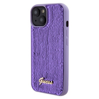 Guess Sequin Script Logo Apple iPhone 15 GUHCP15SPSFDGSU Purple