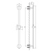 OMNIRES - Sprchová tyč s posuvným držiakom, 66 cm, meď DR12CP