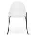 Súprava 2 bielych jedálenských stoličiek s čiernou podnožou Bonami Selection Viva