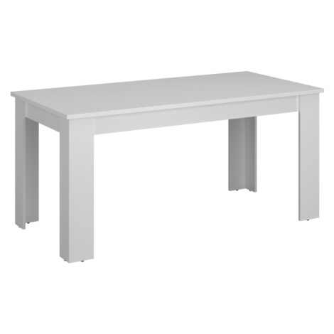 Jedálenský rozkladací stôl, biela, 160-210x90 cm, ERODIN Tempo Kondela