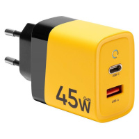 Sieťový nabíjací adaptér, 45 W, zásuvka USB, zásuvka USB typu C, rýchle nabíjanie, PD 3.0, QC 3.