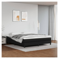 vidaXL Rám na boxspring posteľ, čierny 160x200 cm, umelá koža