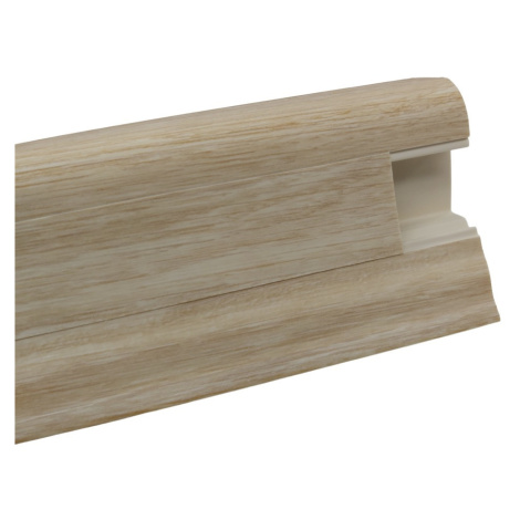 DOPRODEJ: Soklová podlahová lišta SLK50 W469 Jasan sibiřský, 2500x50x25 mm, béžová, Döllken