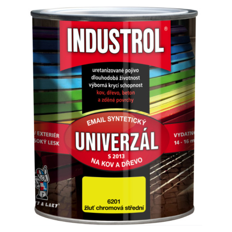 INDUSTROL UNIVERZÁL S2013 - Syntetická farba na kov a drevo 1000 - biela 4 l