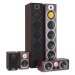 Auna V9B, priestorové (surround) reproduktory, set 5 boxov, 440W RMS, mahagón