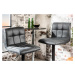 LuxD Dizajnová barová stolička Modern vintage sivá