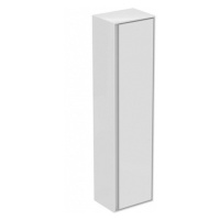Kúpeľňová skrinka vysoká Ideal Standard Connect Air 40x30x160 cm v kombinácii hnedá mat / biela 