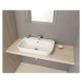 SAPHO - SAVANA keramické umývadlo polozápustné 65x45cm, biela 3065